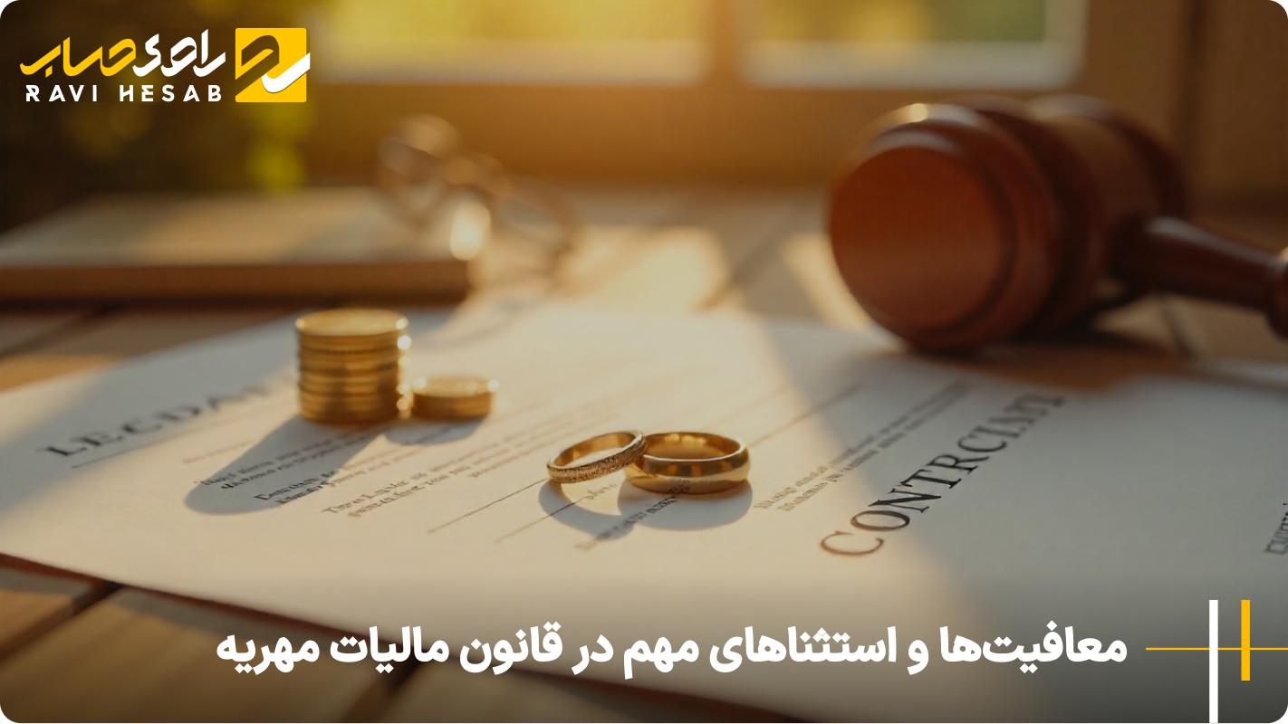 معافیت‌ها و استثناهای مهم در قانون مالیات مهریه