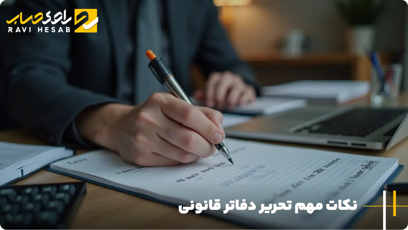 نکات مهم تحریر دفاتر قانونی
